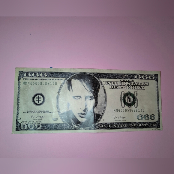 Other - Marilyn Manson 2016 tour VIP limited edition 666 mini poster 2415/2600